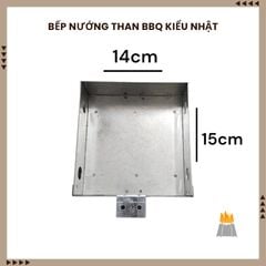 Bếp nướng than BBQ phong cách Nhật có ngăn kéo châm than
