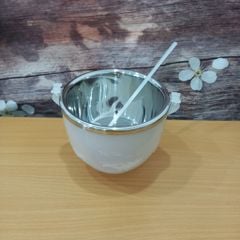 Bát ướp lạnh rượu bằng inox - Bát ướp lạnh rượu tiện ích cho quán nhậu có tặng kèm gáo múc nhựa