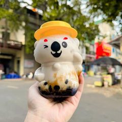 Hủ nhựa đựng bánh kẹo hình Gấu Koala, Gấu túi 500ml - Chai nhựa PET đựng trà sữa cho tiệm ăn vặt - GAUTUI500