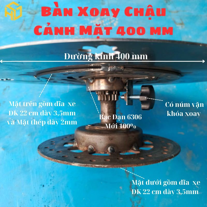 Bàn Xoay Bonsai Size 40 cm Chịu Tải 200kg Có Khóa Vặn Chống Xoay Giá Tốt Nhất Shopee