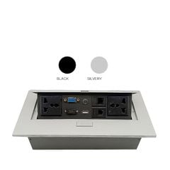 Hộp Ổ Cắm Điện Đa Năng 220V Âm Bàn - Láp đặt trong phòng họp - PKNT-026