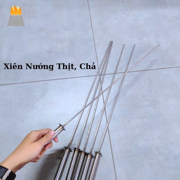 Xiên Nướng Thịt, Chả 45cm Từ Bánh Răng Lò Quay Tự Động Xích Cam Nhỏ – Giá xưởng TPHCM