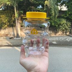 Hủ nhựa PET hình nhân vật Siêu Nhân Lợn in 2 màu đáng yêu - Hủ nhựa đựng bánh kẹo đồ ăn vặt cho quán trà sữa - HEO500