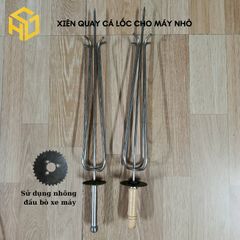 Xiên quay nướng cá lóc cá quả cho lò nướng nhỏ gia đình (dùng sên cam xe máy)
