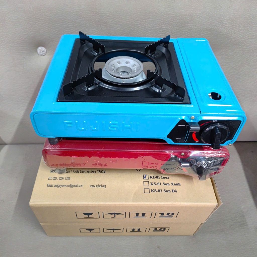 Bếp Gas Du Lịch Fujishi -Bếp Gas Mini Dành Cho Gia Đình,Quán Ăn Tiện Lợi, An Toàn, Sơn Tĩnh Điện
