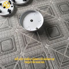 [CHÍNH HÃNG] Đế Đẩy Chậu Cây Có 4 Bánh Xe Cắt CNC Nguyên Tấm Sơn Tĩnh Điện Chống Gỉ Chịu Tải 450kg