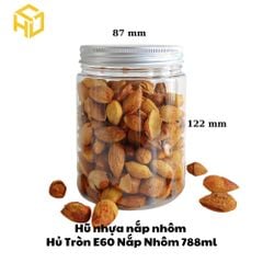 Combo 12 hũ nhựa PET 650ml ,Cổ 86mm kèm nắp nhôm, nắp nhựa. Hũ trong, cứng cáp đựng thực phẩm