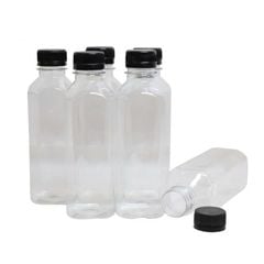 Chai Nhựa Vuông PET Kèm Nắp – Thể Tích 250ml, 330ml, 500ml ✨