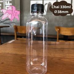 Chai Nhựa PET 330ml – Combo 50 Chai Đựng Đồ Uống, Chai Cứng Cáp, Trong Suốt