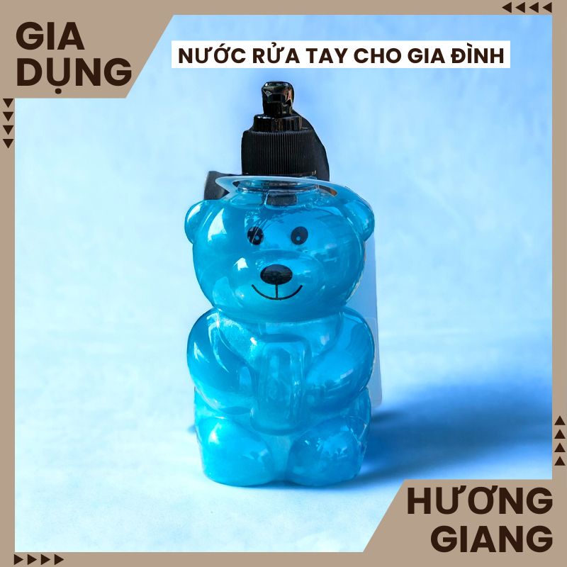 Nước rửa tay cho mẹ và bé chai gấu 450ml - Xà phòng rửa tay chai gấu dễ thương