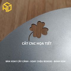 Bàn xoay cây cảnh mặt 29 cm, bàn xoay trưng bày sản phẩm nặng < 200 kg Mẫu chưa sơn