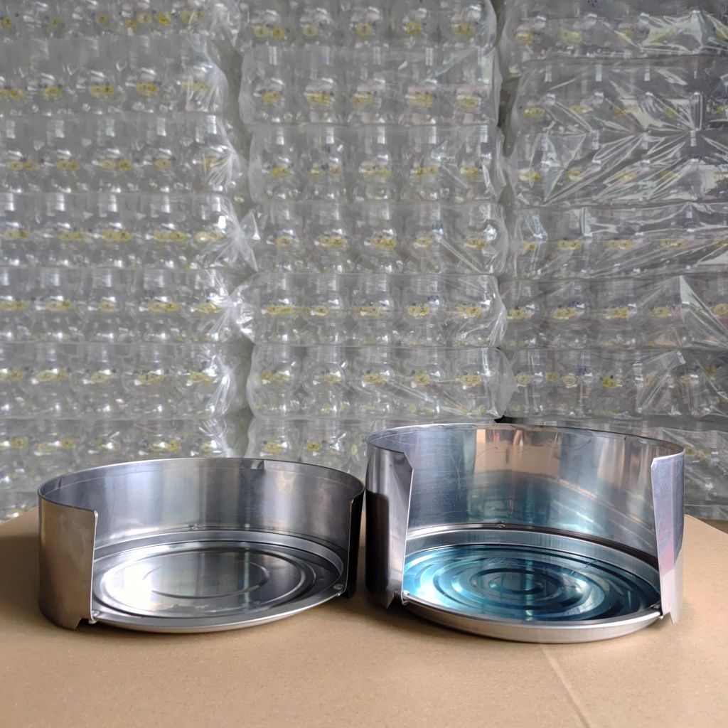 Mâm inox có chắn gió phù hợp cho bếp cồn inox tròn - Giúp bưng bê, di chuyển sạch sẽ, an toàn