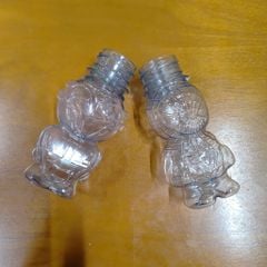 Chai nhựa 100ml đựng cốm , kẹo kèm nắp màu trắng - Chai hình con ong & người nhện đáng yêu, cứng cáp
