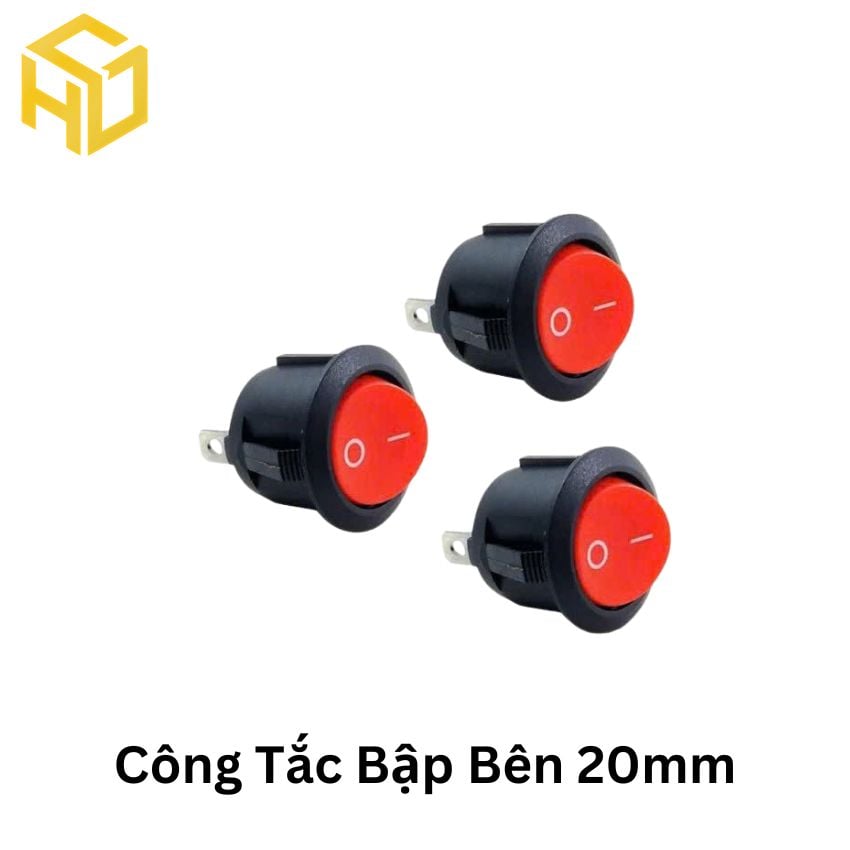 Công Tắc Bập Bên Tròn Loại Khoét Lỗ 20mm
