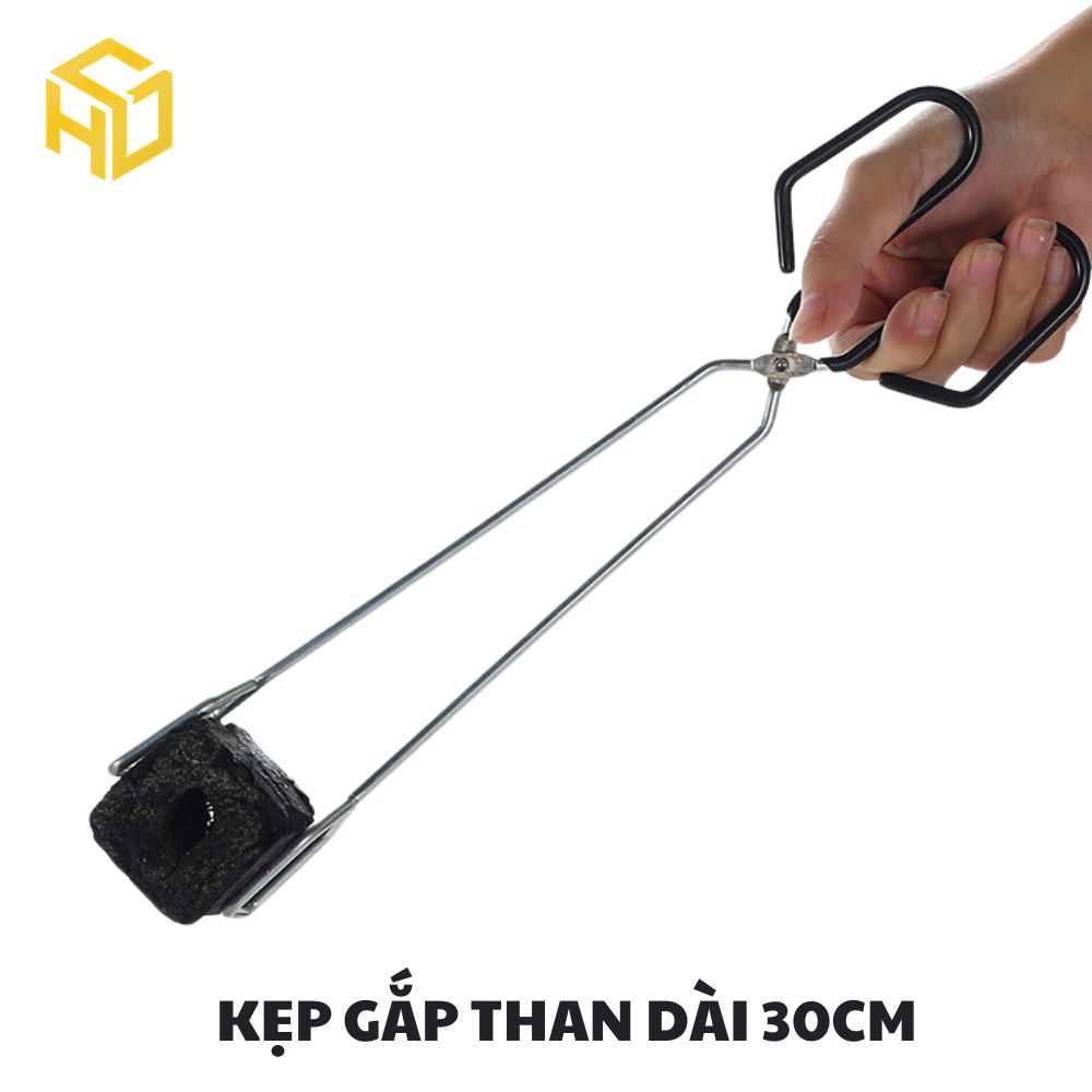 Kẹp Gắp Than Dài 30 cm, kẹp gắp than hoa, than không khói, kẹp gắp than chống nóng