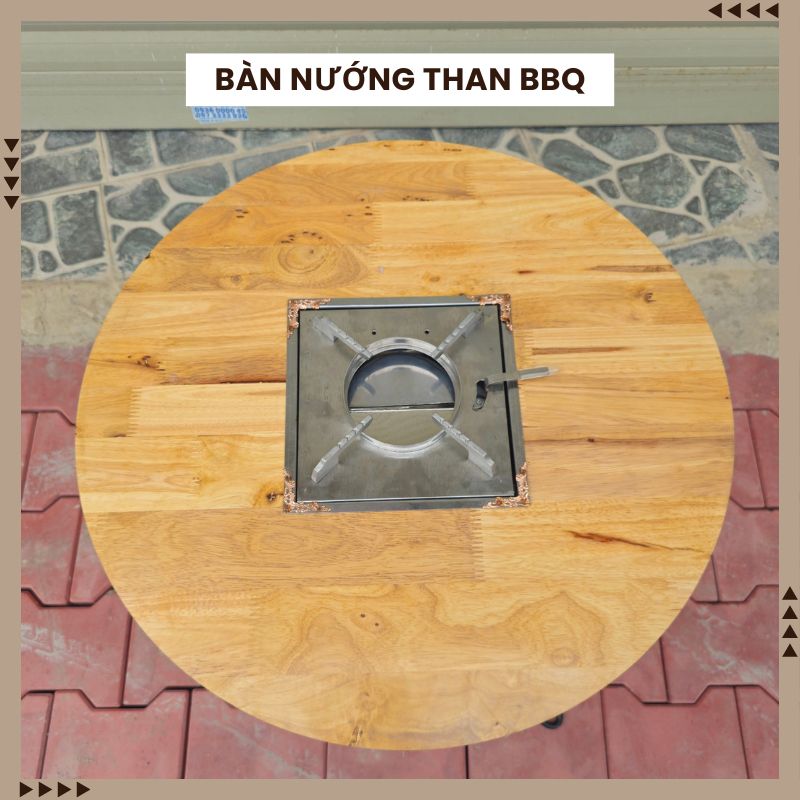Bàn nướng gấp gọn tiện lợi - Bàn nướng than BBQ ngoài trời, dã ngoại, tiệc tại nhà, quán vỉa hè