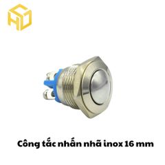 Công Tắc Nhấn Nhả inox 16mm, Nút Nhấn Nhả Tạm Thời