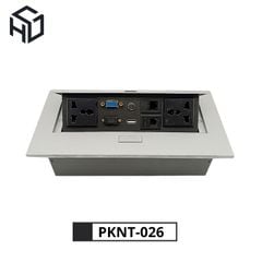 Hộp Ổ Cắm Điện Đa Năng 220V Âm Bàn - Láp đặt trong phòng họp - PKNT-026
