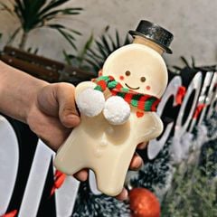 Giá Sỉ Chỉ Từ 1 Bành 60 chai nhựa PET Hình Bánh Quy Gừng  500ML - Bình đựng trà sữa,nước ép,bánh kẹo