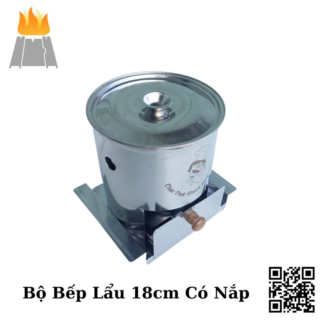 Bộ lẩu xiên que, lẩu nhúng gồm bếp cồn và nồi lẩu Shabu có 2 size dành cho gia đình,quán ăn