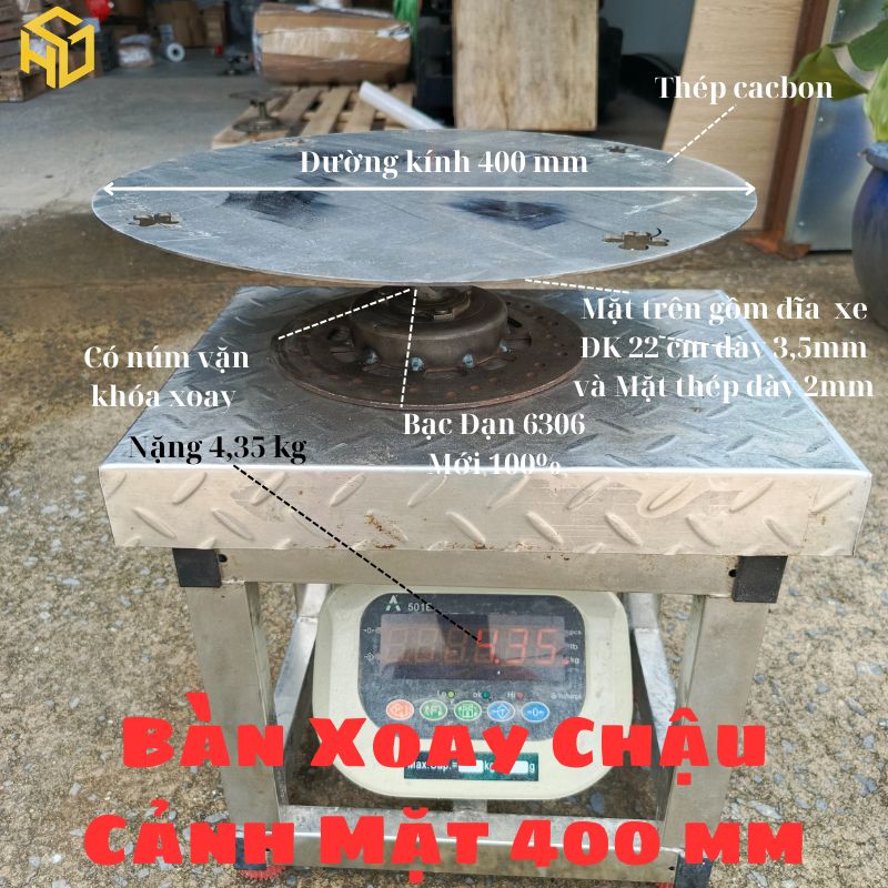 Bàn Xoay Bonsai Size 40 cm Chịu Tải 200kg Có Khóa Vặn Chống Xoay Giá Tốt Nhất Shopee