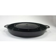 Chảo Lẩu Nướng Hàn Quốc Đa Năng Size 32cm – Nướng & Lẩu 2 Trong 1, Chảo Dùng Cho Bếp Gas Mini