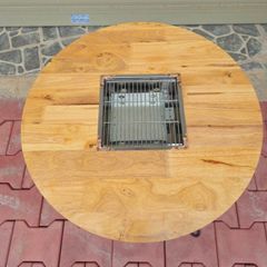 Bàn nướng than BBQ gấp gọn tròn D60 chuyên nướng tại nhà - Bàn nướng lẩu gấp gọn tiện lợi, đi camping, dã ngoại