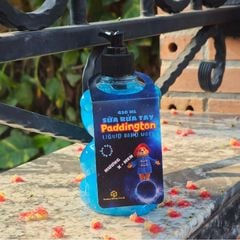 Nước rửa tay 450ml-Xà phòng rửa tay cho quán ăn, quán trà sữa chai gấu dễ thương - Mùi cam,dâu,Xmen