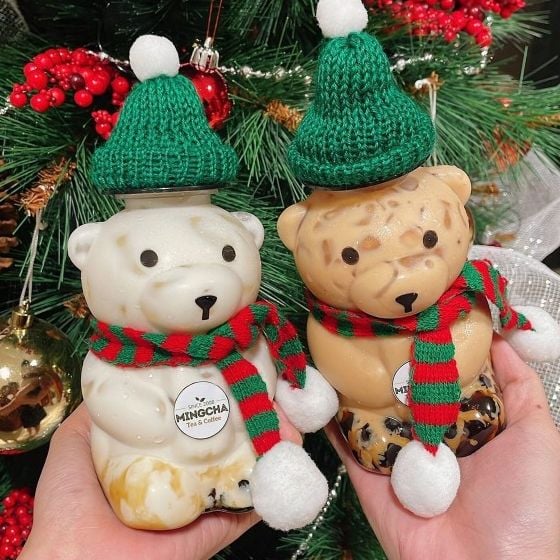 Giá Sỉ Chỉ Từ 1 Bành 60 Chai Nhựa Đựng Trà Sữa,nước ép,bánh kẹo Hình Gấu Teddy 450ml