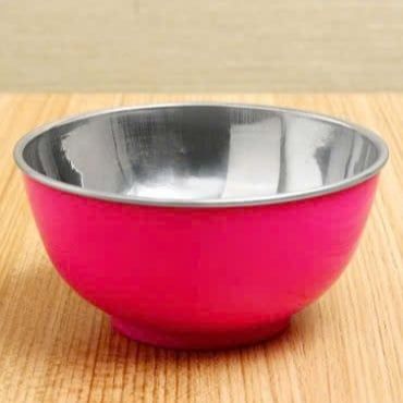 Tô/bát inox 2 lớp chống nóng–giữ nhiệt tốt–Có 2 màu xanh & hồng–Dễ thương, an toàn cho bé & gia đình