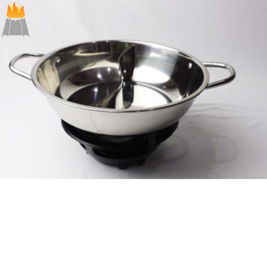 Nồi Lẩu  Hugia Tặng ngay Gắp Inox  - Nồi lẩu Hotpot 2 ngăn Hàn Quốc size 30