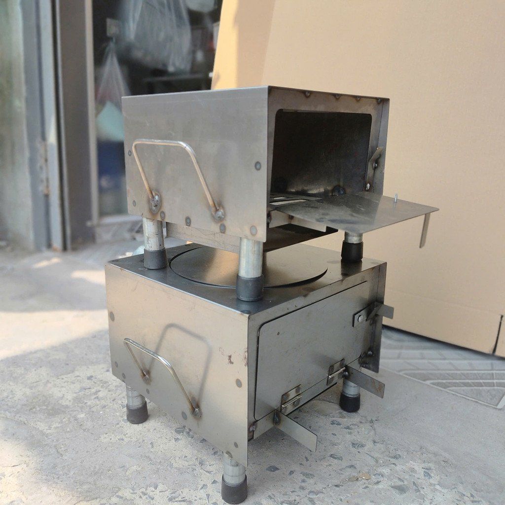 Bếp Củi Cải Tiến Hương Giang C42 – Siêu Bền, Chống Đen Nồi, Có Ống Khói, Bệ Đỡ Củi & Khay Hứng Tro