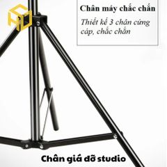 Chân Tripod Hợp Kim Nhôm/Inox Chiều Cao 2m1 | chân giá đỡ thiết bi studio