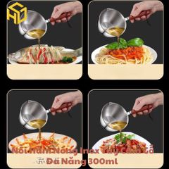 Chiếc Nồi Nhỏ 300ml Inox Tay Cầm Gỗ 