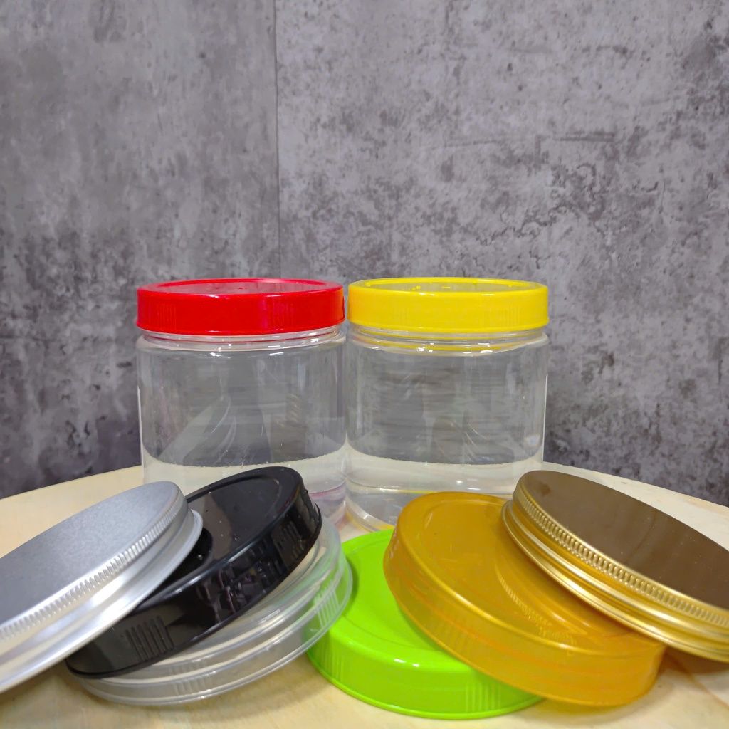 Combo 12 hũ hũ nhựa PET 500ml ,Cổ 86mm kèm nắp nhôm, nắp nhựa. Hũ trong, cứng cáp đựng thực phẩm