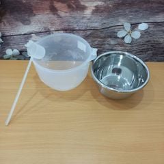 Bát ướp lạnh rượu bằng inox - Bát ướp lạnh rượu tiện ích cho quán nhậu có tặng kèm gáo múc nhựa