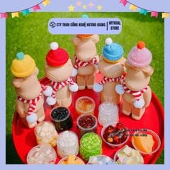 Chai nhựa đựng trà sữa hình thú đa dạng mẫu từ 250ml đến 700ml-Hũ nhựa đựng kẹo cứng cáp