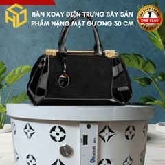 bàn xoay điện trưng bày sản phẩm quay 360 độ, đế quay sản phẩm, bàn xoay live stream phát nhạc