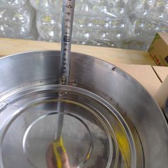 Mâm inox có chắn gió phù hợp cho bếp cồn inox tròn - Giúp bưng bê, di chuyển sạch sẽ, an toàn