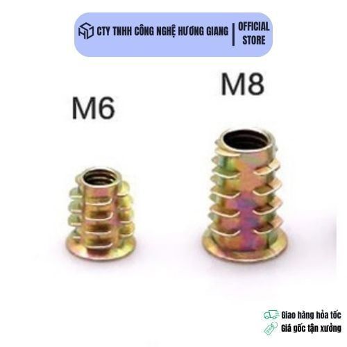Đai ốc lục giác ⚡Ốc cấy lục giác M6, M8, M10 dùng cho chân bàn tăng chỉnh bàn ghế