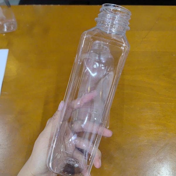 Chai Nhựa Vuông PET Kèm Nắp – Thể Tích 250ml, 330ml, 500ml ✨