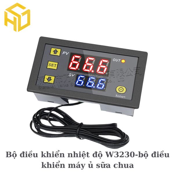 Bộ Điều Khiển Nhiệt Độ W3230 – Giải Pháp Tối Ưu Cho Máy Ủ Sữa Chua