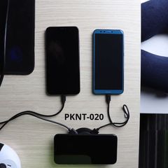 (PKNT-020) Sạc Không Dây Kèm 2 Cồng Sạc USB có nút nhấn nhả