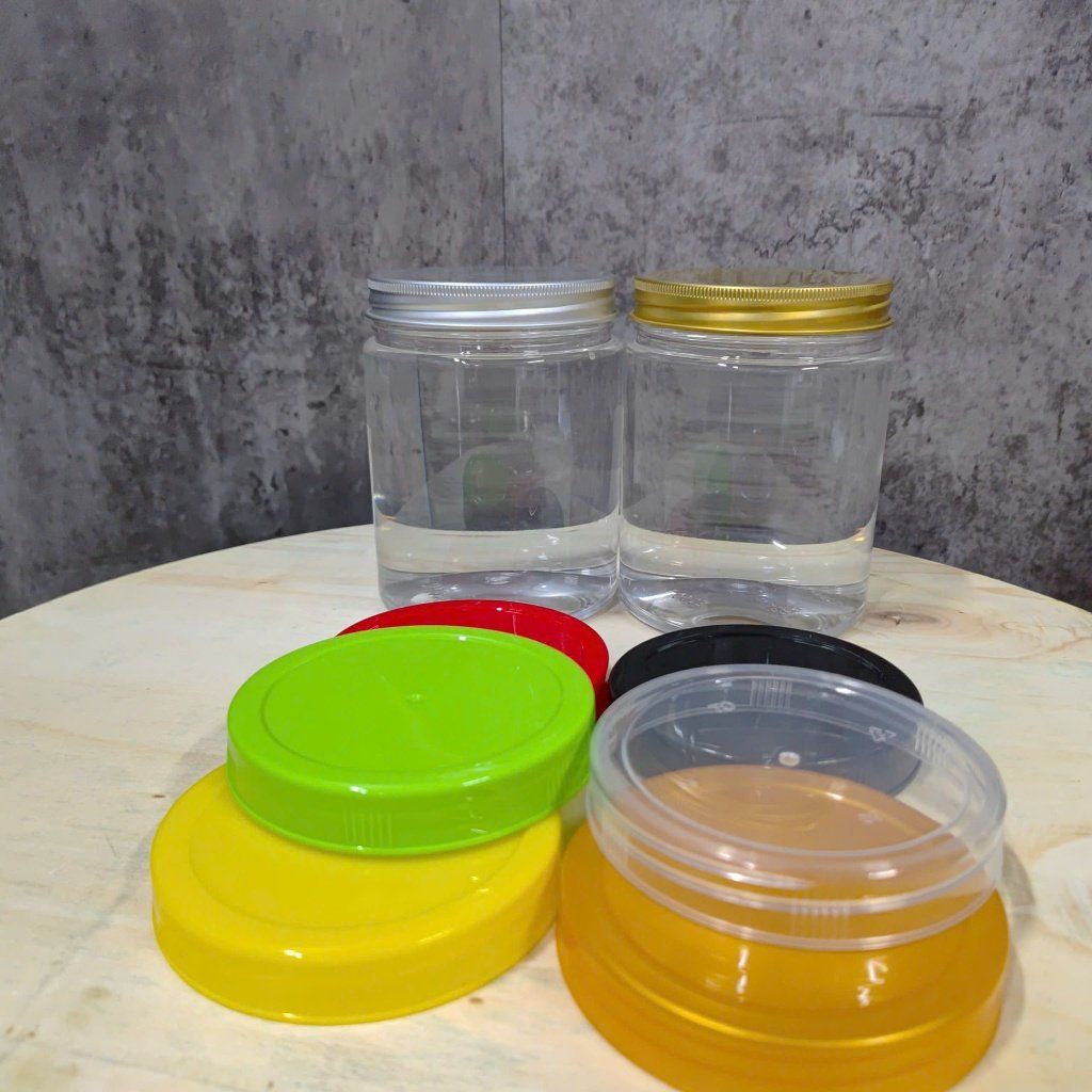 Combo 12 hũ nhựa PET 650ml ,Cổ 86mm kèm nắp nhôm, nắp nhựa. Hũ trong, cứng cáp đựng thực phẩm