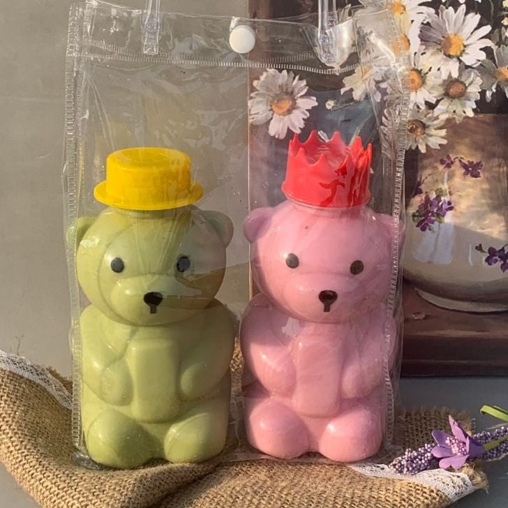 Giá Sỉ Chỉ Từ 1 Bành 60 Chai Nhựa Đựng Trà Sữa,nước ép,bánh kẹo Hình Gấu Teddy 450ml