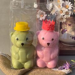 Giá Sỉ Chỉ Từ 1 Bành 60 Chai Nhựa Đựng Trà Sữa,nước ép,bánh kẹo Hình Gấu Teddy 450ml