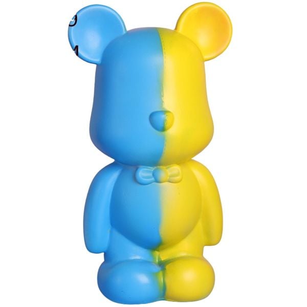 Tượng nhựa tô màu gấu Bearbrick 23cm và siêu to 35cm - làm ống heo dec