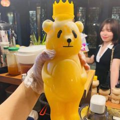Giá sỉ Chỉ Từ 1 Bành 50 Chai nhựa 700ml đựng trà sữa nước ép, bánh kẹo Gấu Panda bụng bự