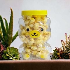 Hũ Nhựa PET Hình Gấu 1000ml – Hũ đựng bắp rang bơ, rau câu, bánh kẹo làm quà tết