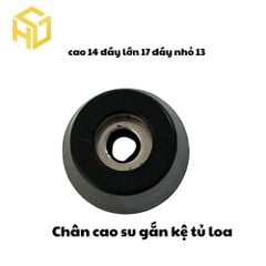 Bộ 4 Chân Cao Su Gắn Hộp Gỗ, Chân Loa, Chân Đế Cao Su Chống Trượt Cho Tủ, Kệ, Máy In 3D, CNC